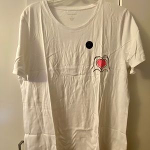 NWT Banana Republic Heart T-shirt